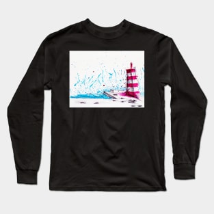 Algarve Watercolor painting Long Sleeve T-Shirt